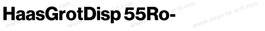 HaasGrotDisp 55Ro字体转换
